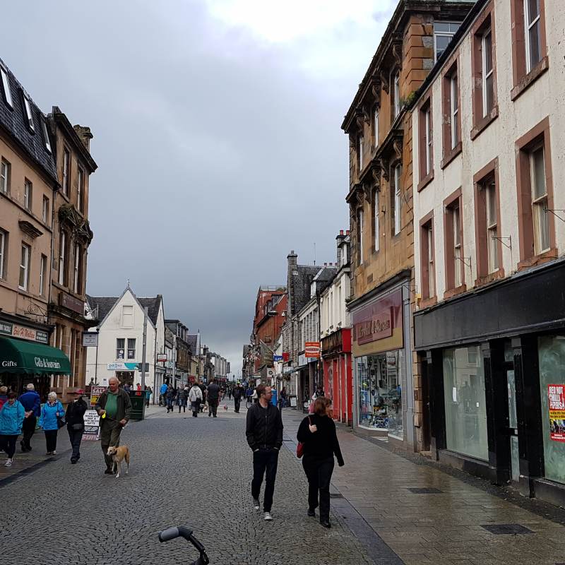 Die Fußgängerzone von Fort William
