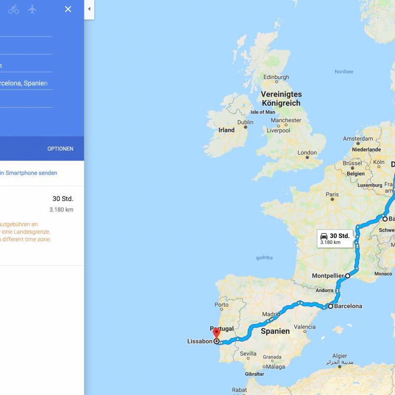 Zeit für eine Reiseübersicht